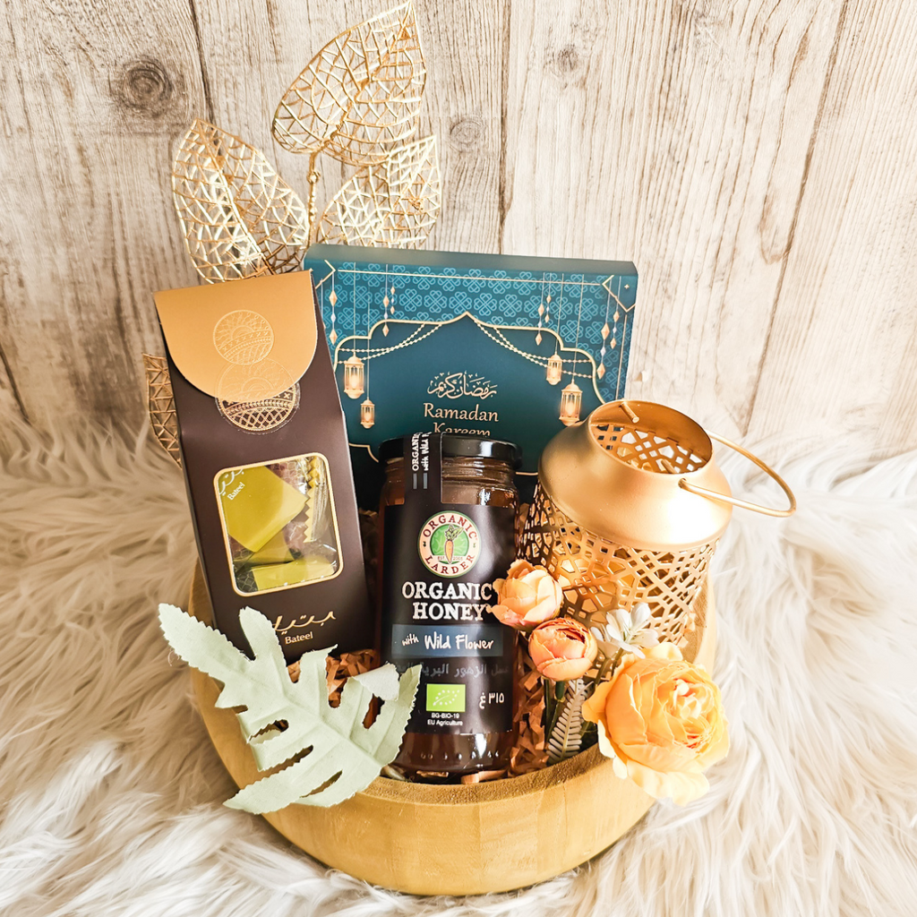 Elegant Lantern Candle Holder in Ramadan Delights Gift Basket