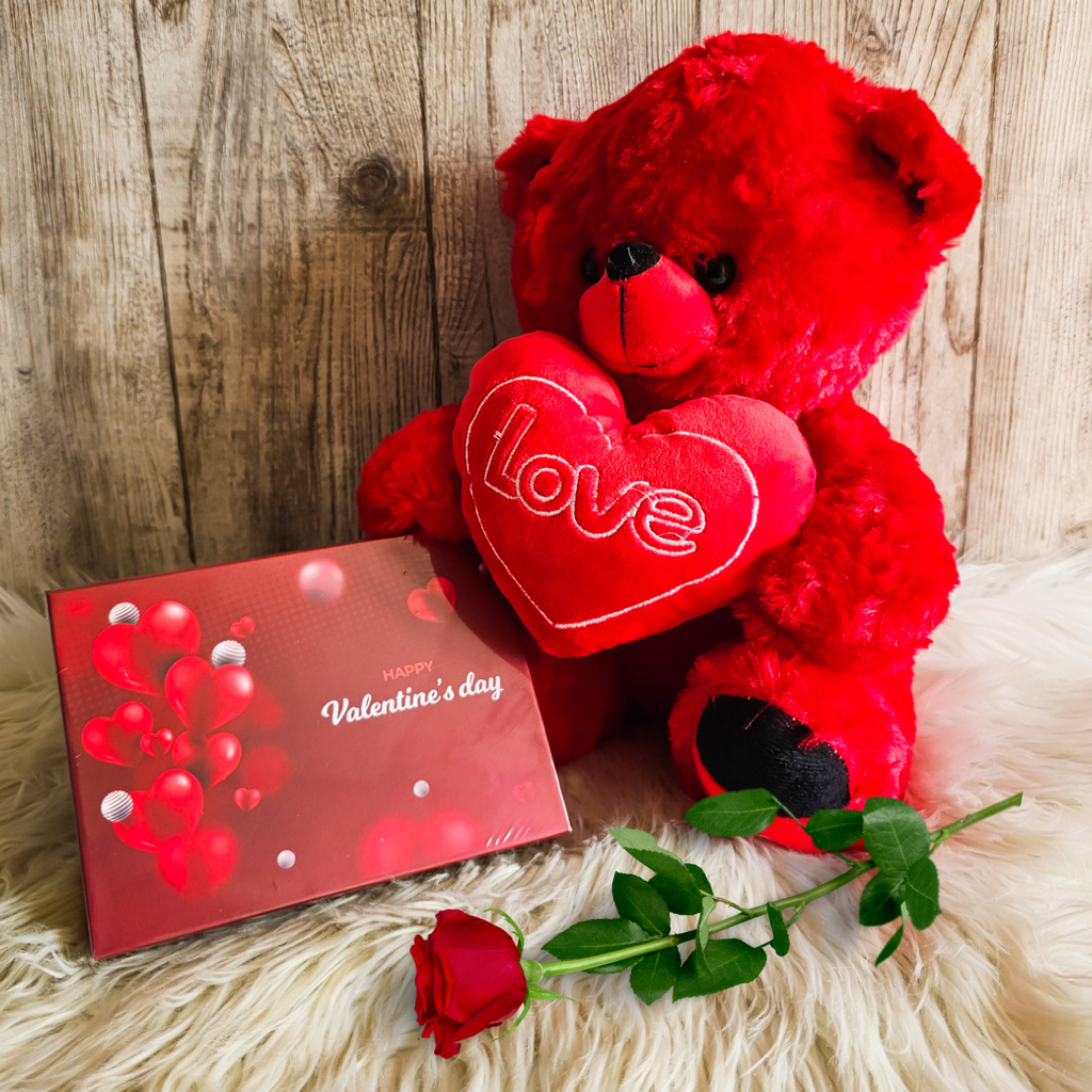 Valentine's Teddy Bear Combo