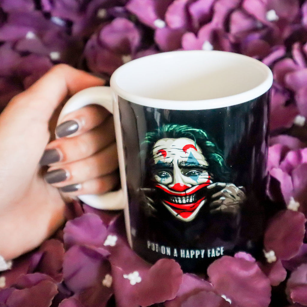 Joker Put On A Happy Face Mug