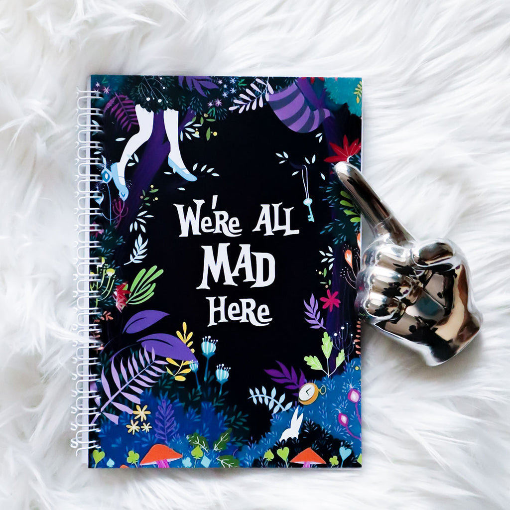 We're All Mad Here A5 Notebook