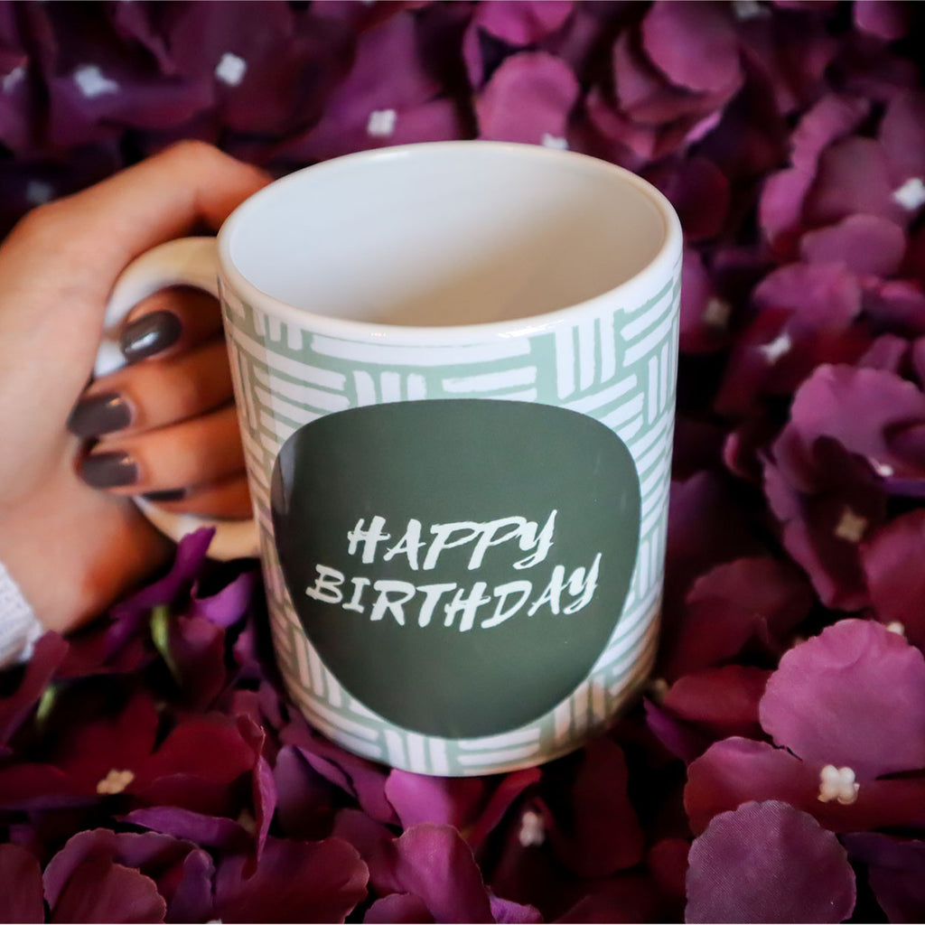Happy Birthday Green Mug