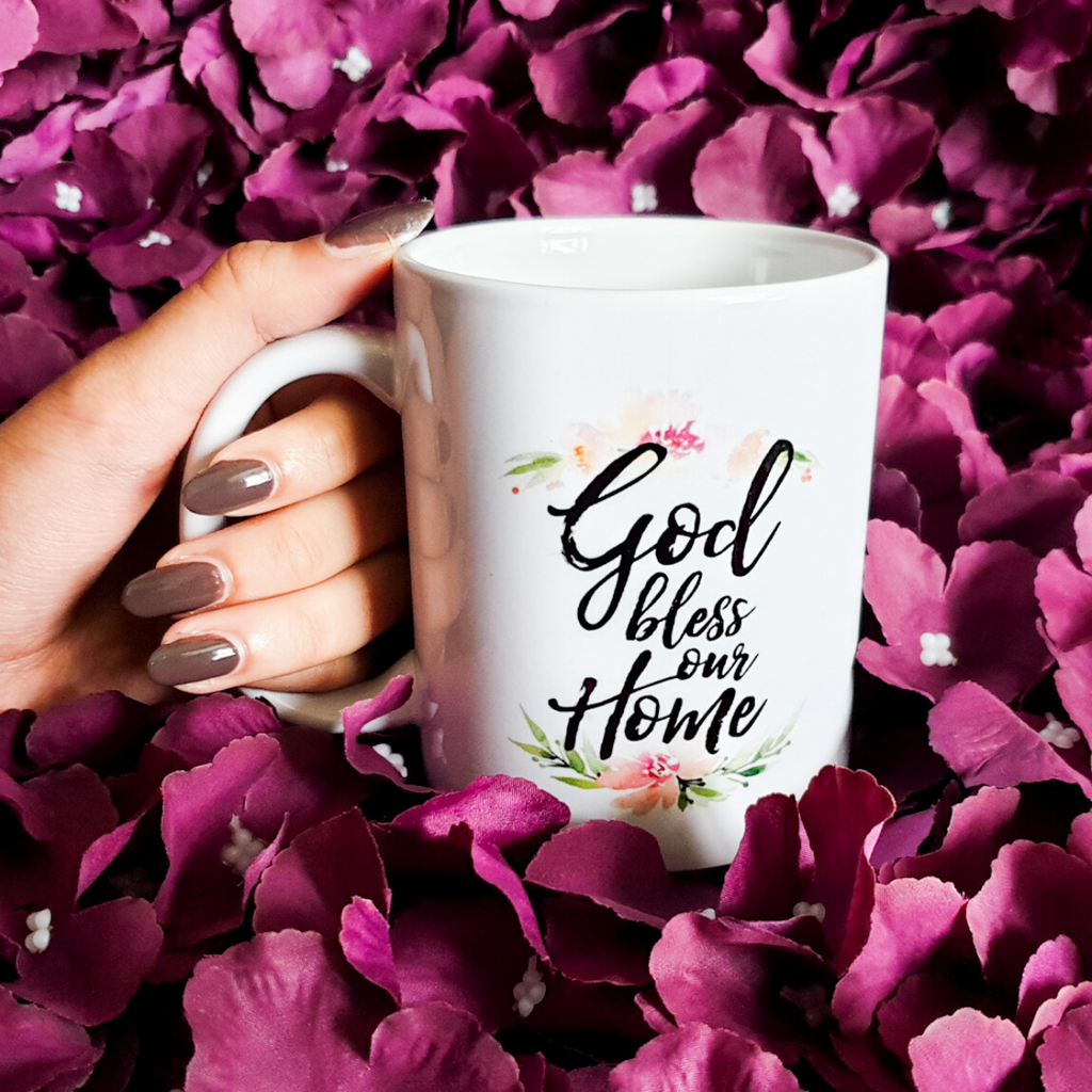 God Bless Our Home Mug